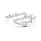 Round Cut Lab Diamond Unique Engagement Ring