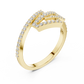 Round Cut Lab Diamond Unique Engagement Ring