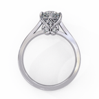 Round Cut Lab Diamond Solitaire Engagement Ring
