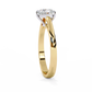 Heart Shaped Lab Diamond Solitaire Engagement Ring