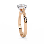 Heart Shaped Lab Diamond Solitaire Engagement Ring