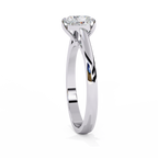 Heart Shaped Lab Diamond Solitaire Engagement Ring