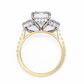 Emerald Cut Lab Diamond Three Stone Ring