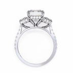 Emerald Cut Lab Diamond Three Stone Ring