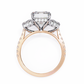 Emerald Cut Lab Diamond Three Stone Ring