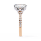 Emerald Cut Lab Diamond Three Stone Ring