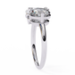 Round And Pear cut Lab Diamond Two Stone Ring