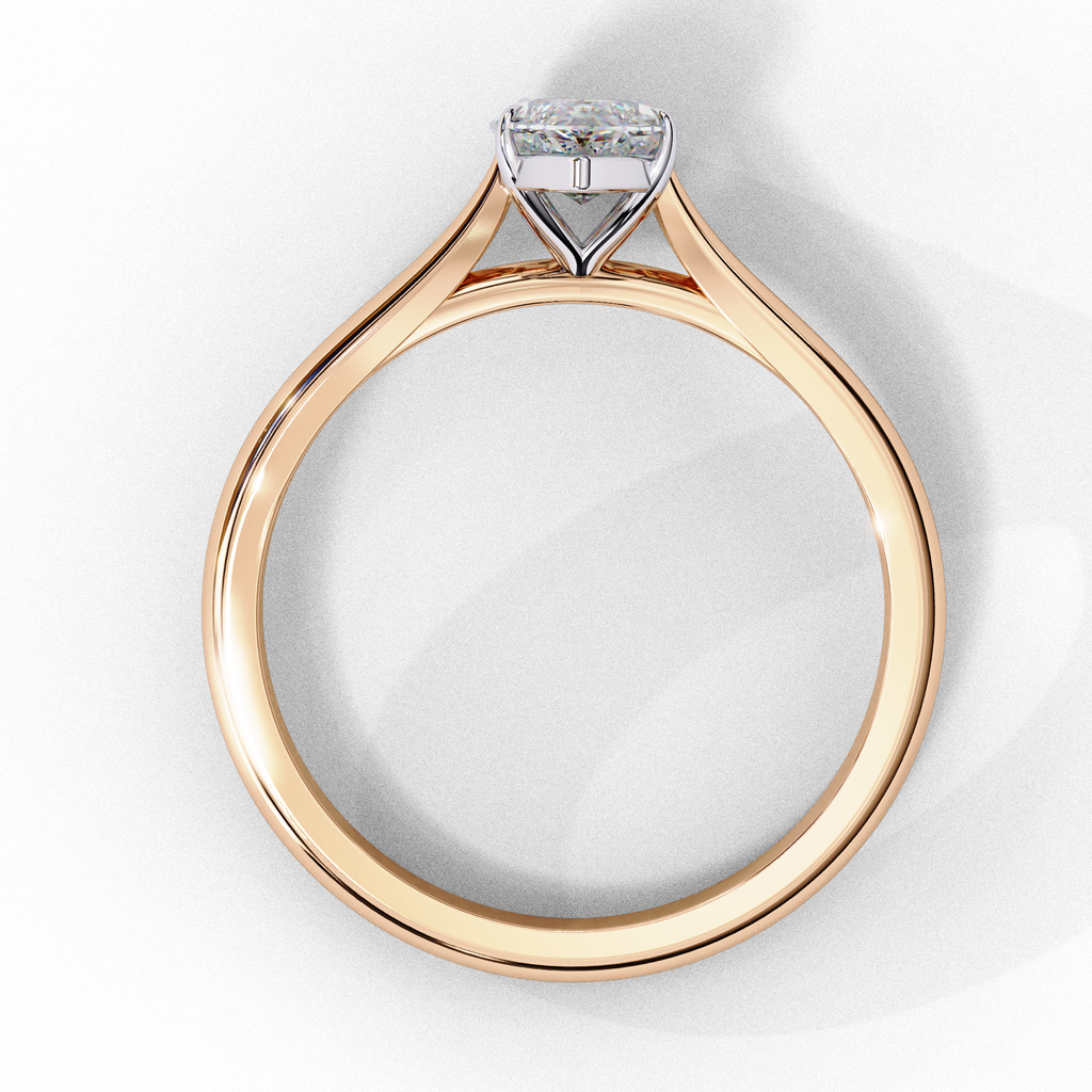 Marquise Cut Lab Diamond Solitaire Ring
