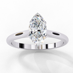 Marquise Cut Lab Diamond Solitaire Ring