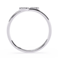 14K White Gold Toi Et Moi Round Cut Diamond Ring
