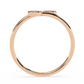 14K White Gold Toi Et Moi Round Cut Diamond Ring