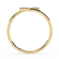 14K White Gold Toi Et Moi Round Cut Diamond Ring