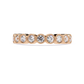 Round Cut lab Diamond Half Eternity Band