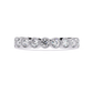 Round Cut lab Diamond Half Eternity Band