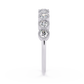 Round Cut lab Diamond Half Eternity Band