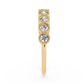 Round Cut lab Diamond Half Eternity Band
