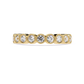 Round Cut lab Diamond Half Eternity Band