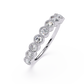Round Cut lab Diamond Half Eternity Band