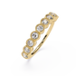 Round Cut lab Diamond Half Eternity Band