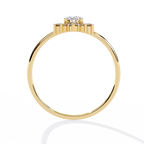 Oval Cut halo Lab Diamond Engagement Ring With Solid Gold