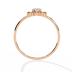 Oval Cut halo Lab Diamond Engagement Ring With Solid Gold