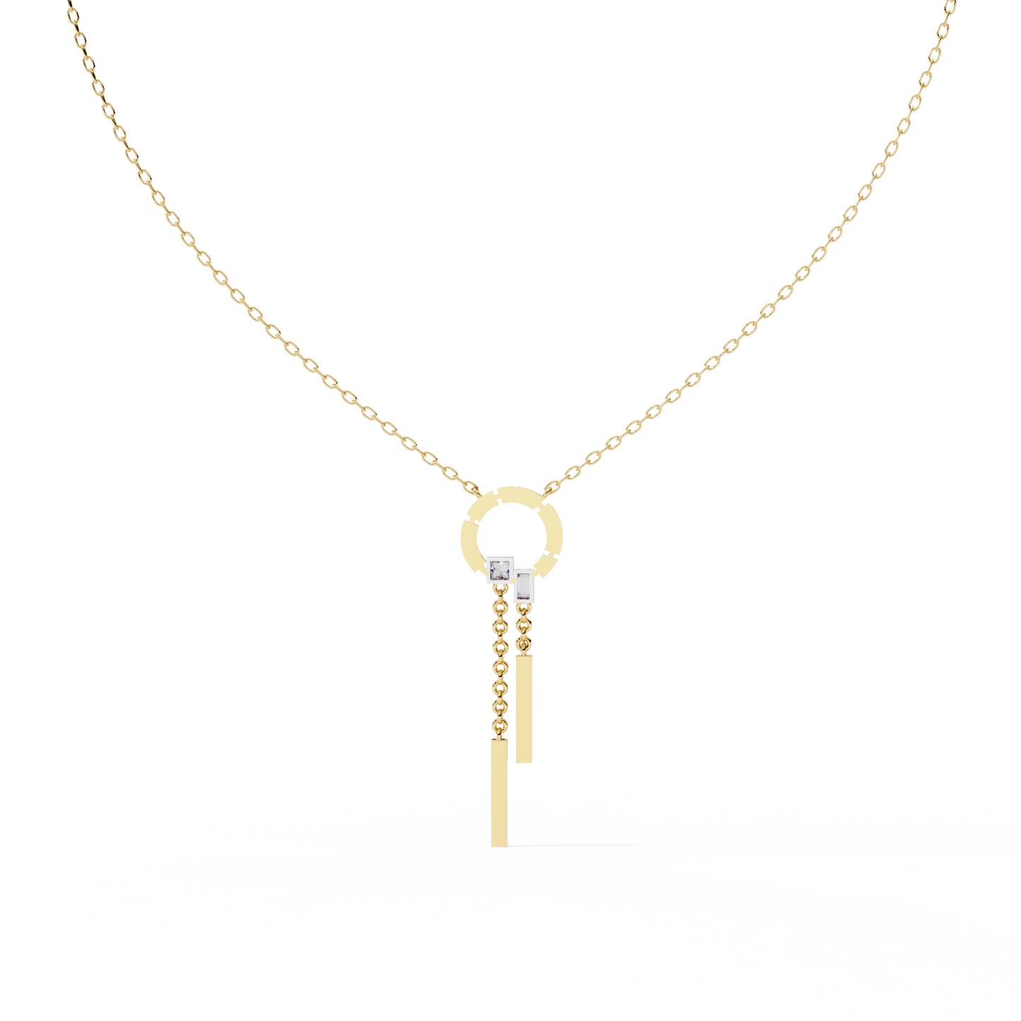 Multi Shape Lab Grown Diamond Necklace