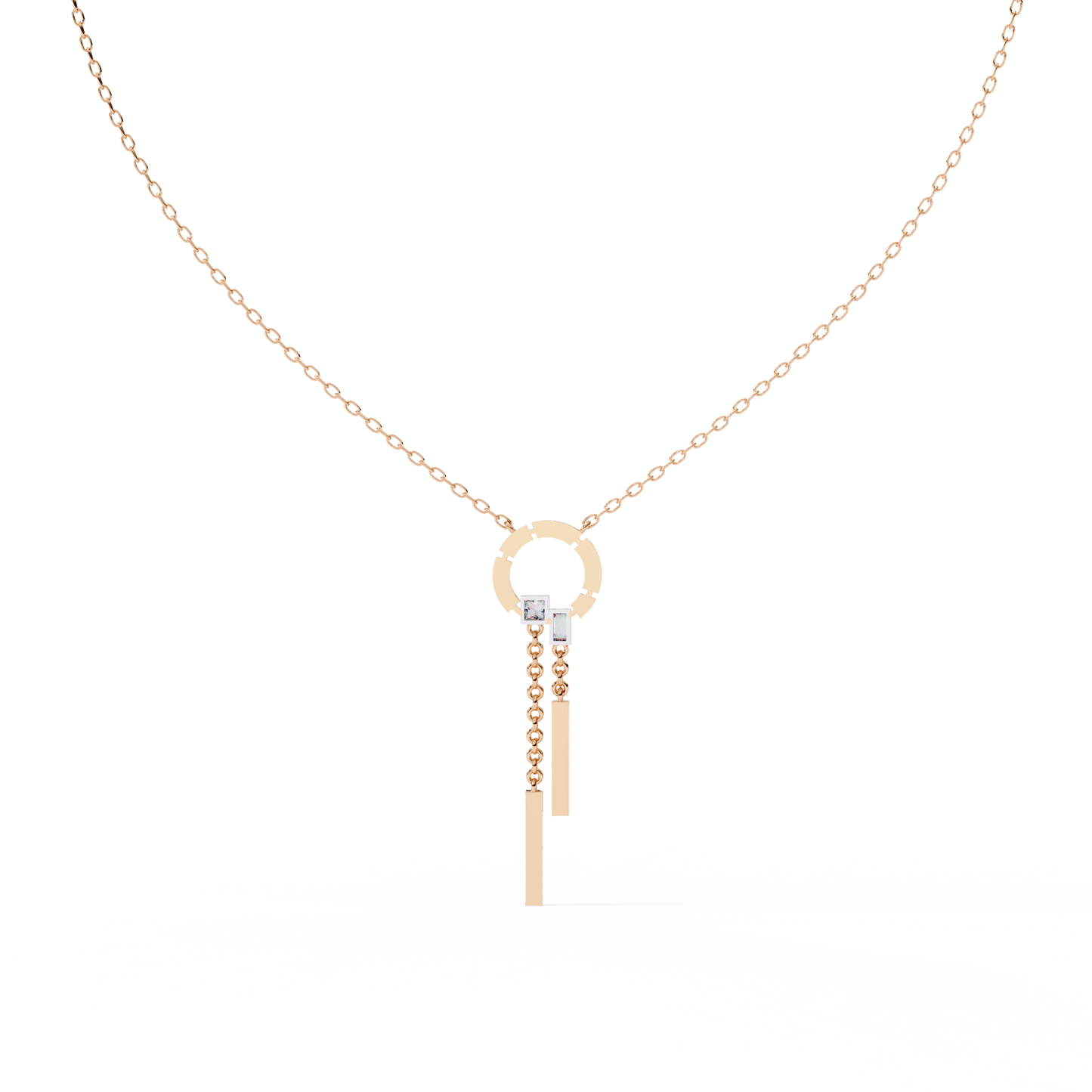 Multi Shape Lab Grown Diamond Necklace