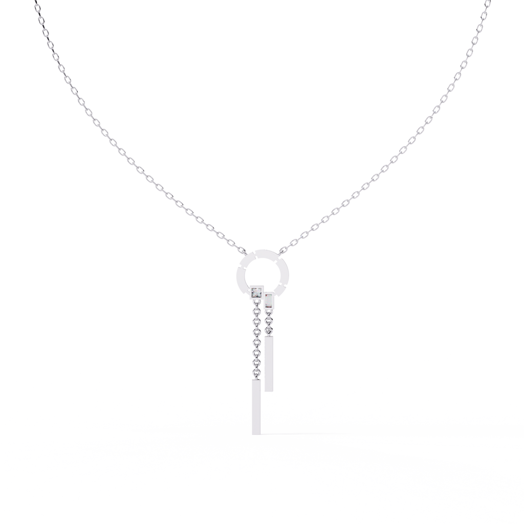 Multi Shape Lab Grown Diamond Necklace