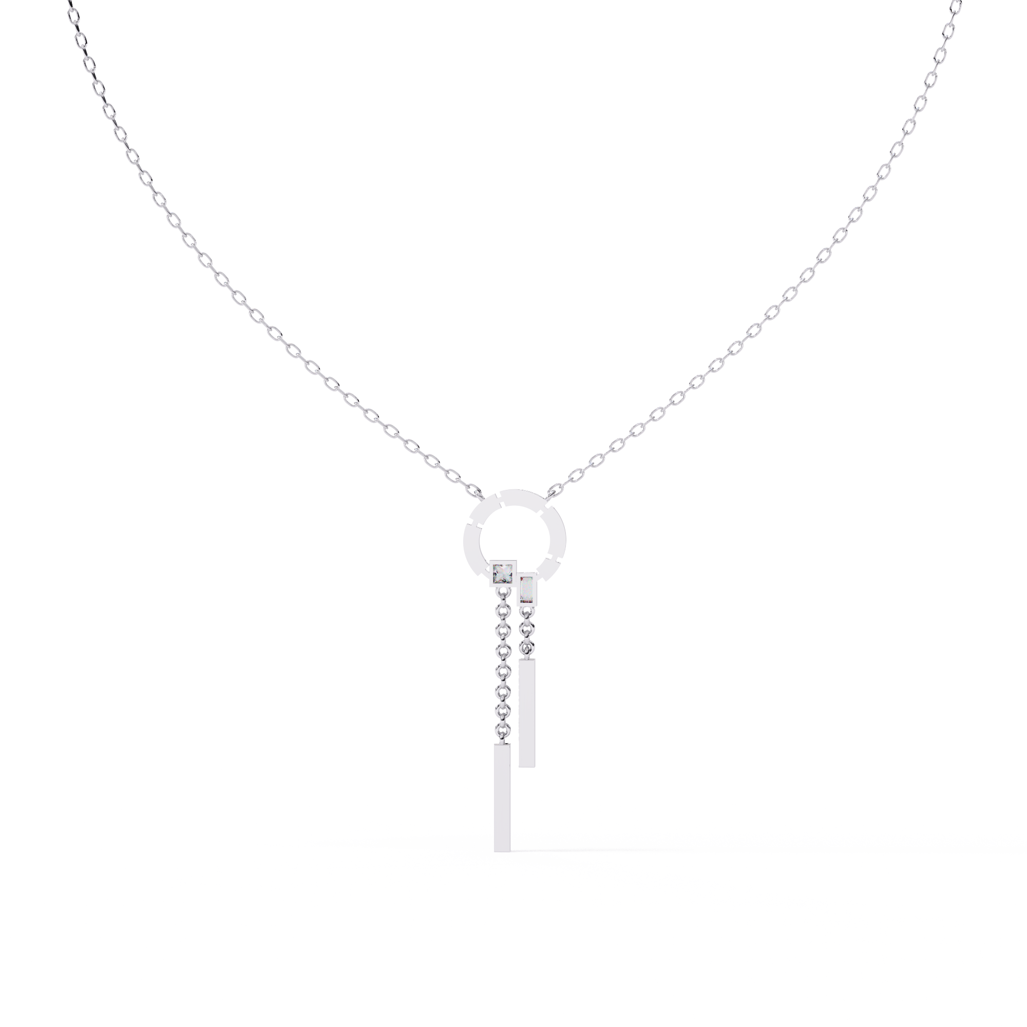 Multi Shape Lab Grown Diamond Necklace