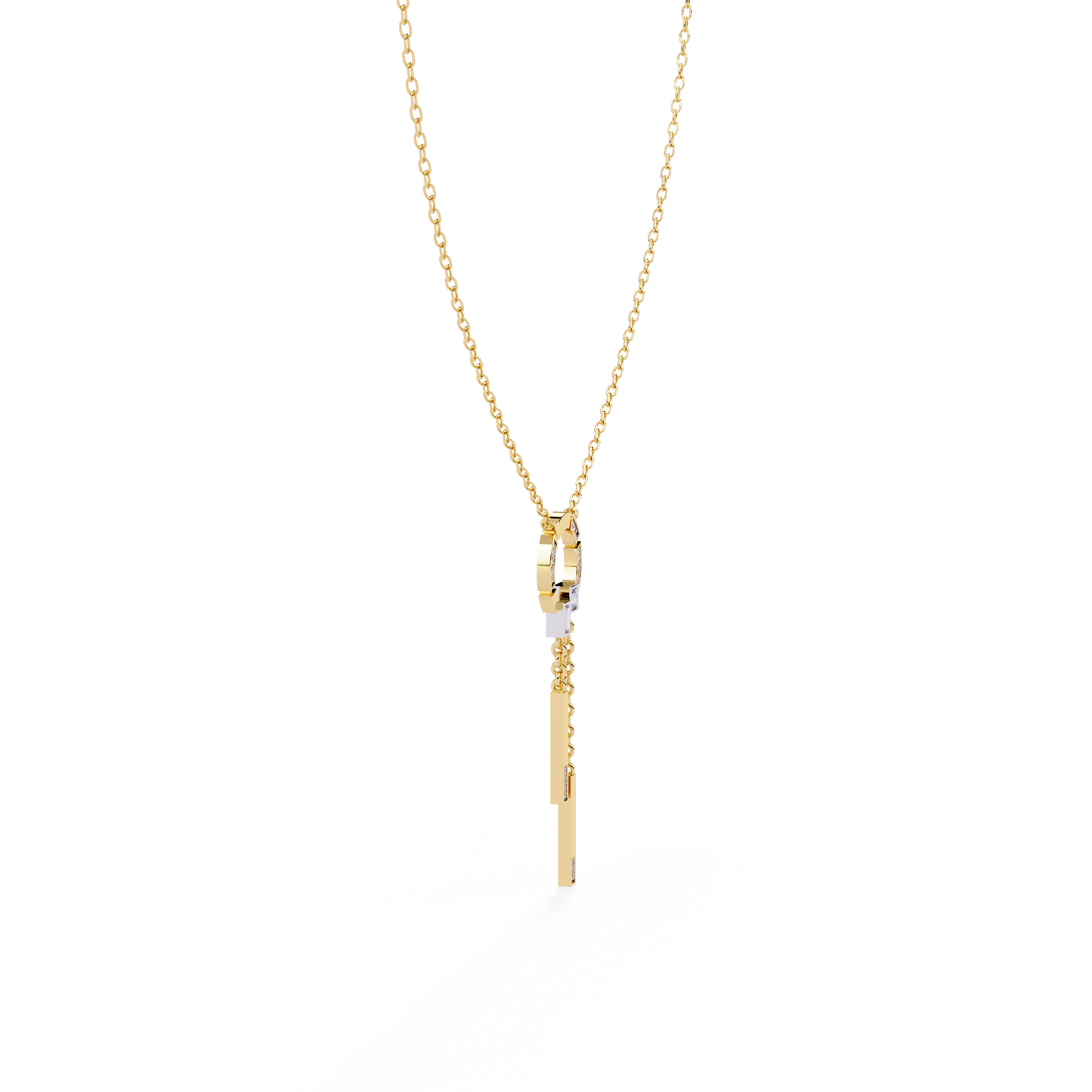 Multi Shape Lab Grown Diamond Necklace