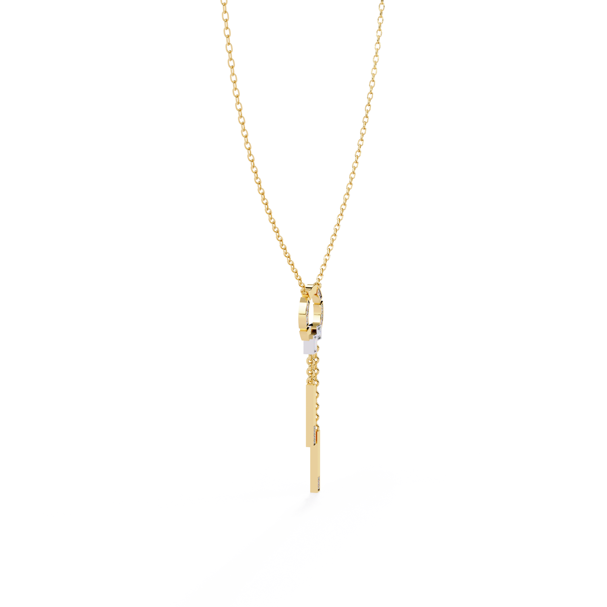 Multi Shape Lab Grown Diamond Necklace
