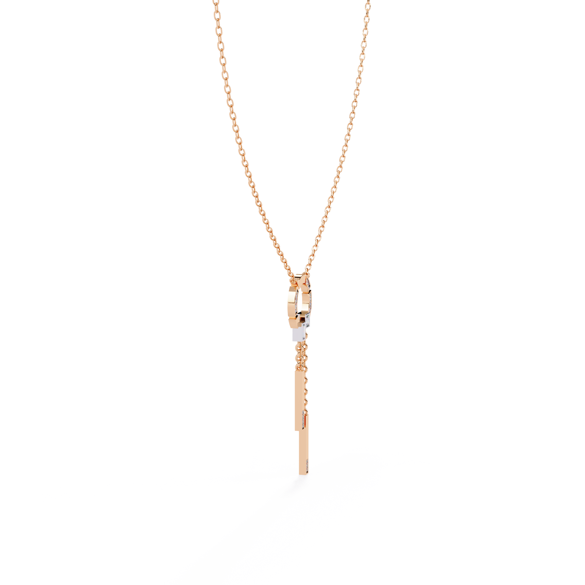 Multi Shape Lab Grown Diamond Necklace