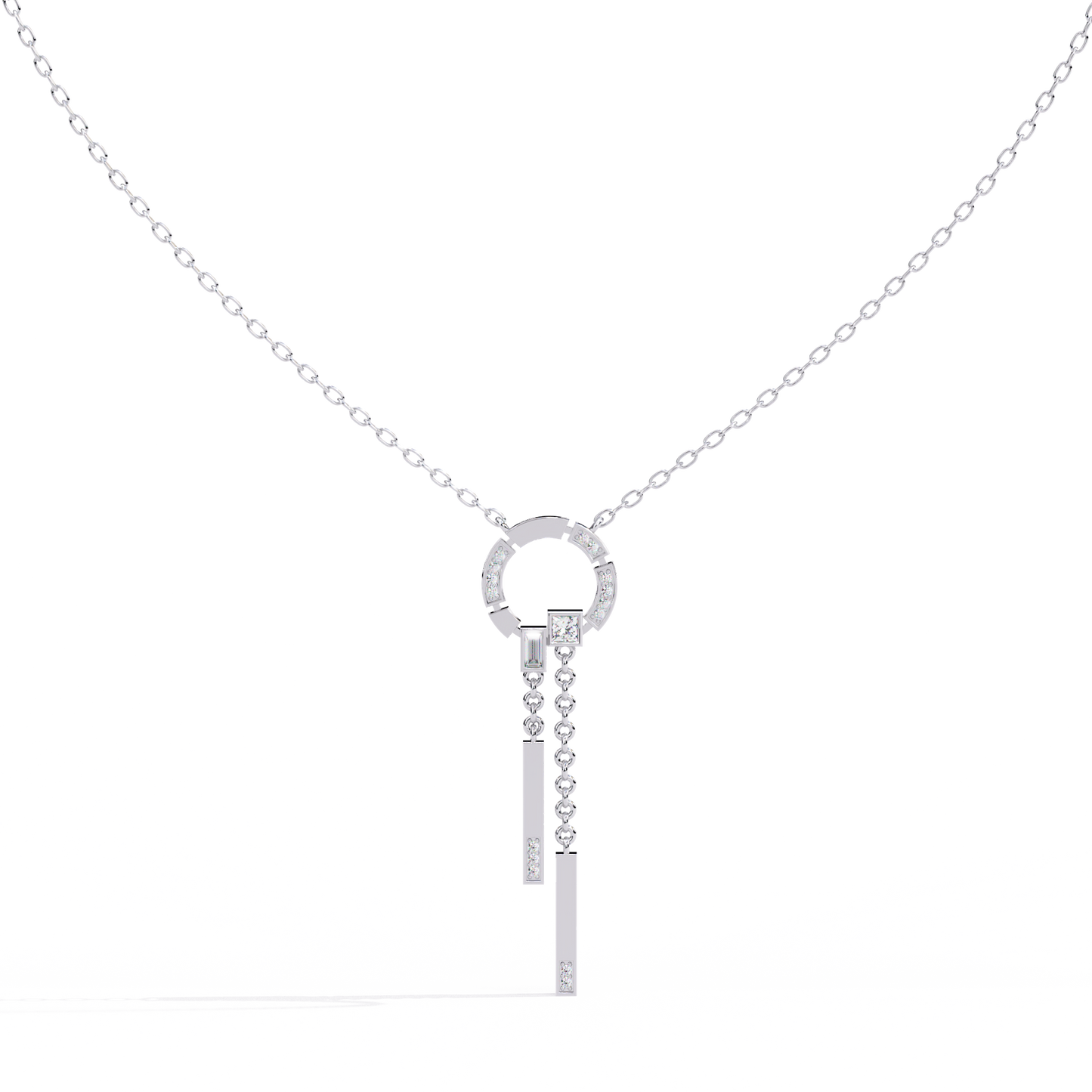 Multi Shape Lab Grown Diamond Necklace