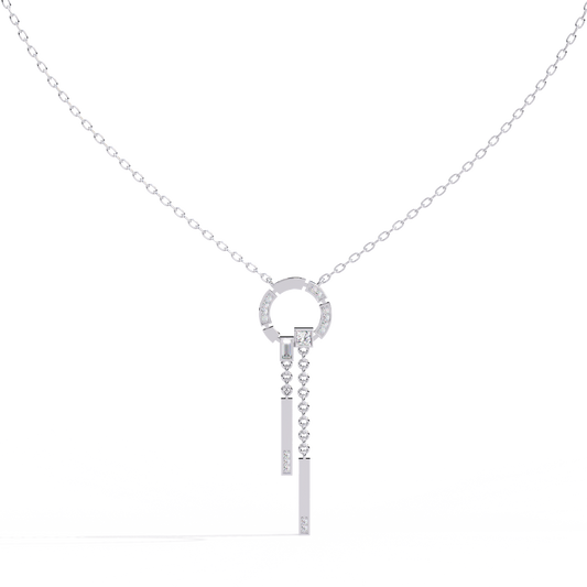 Multi Shape Lab Grown Diamond Necklace