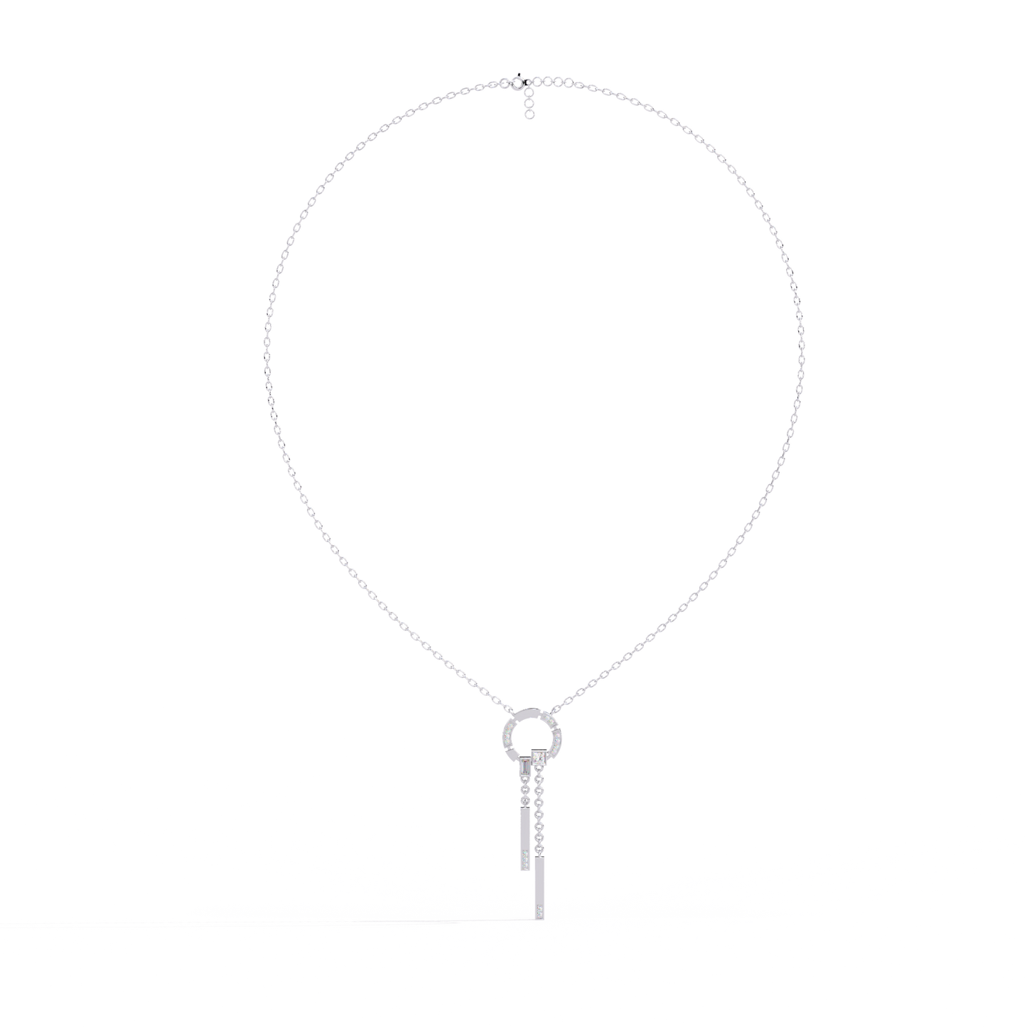 Multi Shape Lab Grown Diamond Necklace