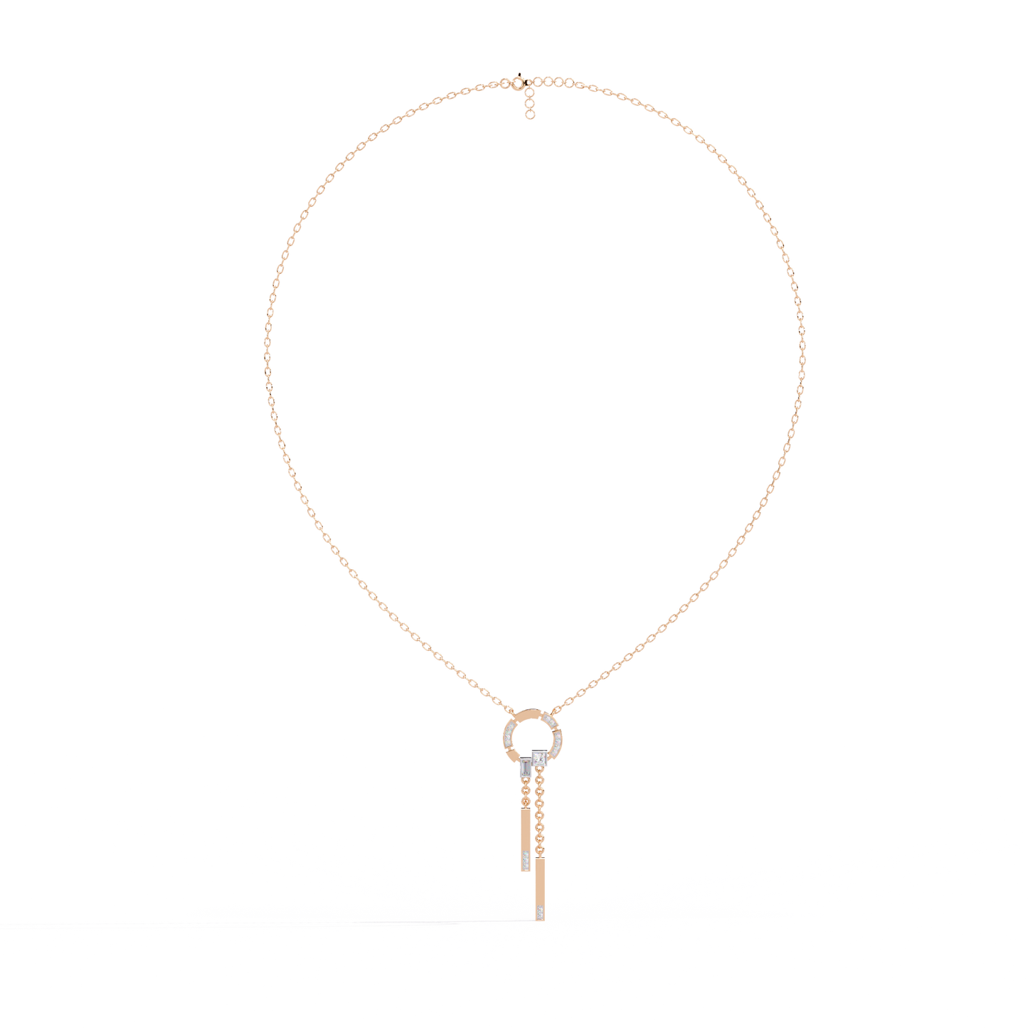 Multi Shape Lab Grown Diamond Necklace