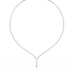 4.50 Carat Round Cut Lab Diamond Tennis Necklace