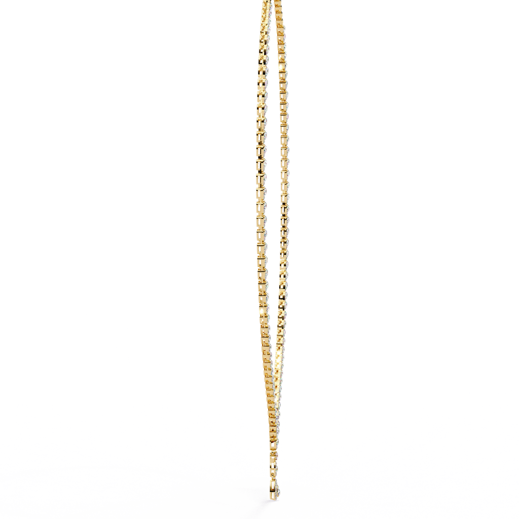 4.50 Carat Round Cut Lab Diamond Tennis Necklace