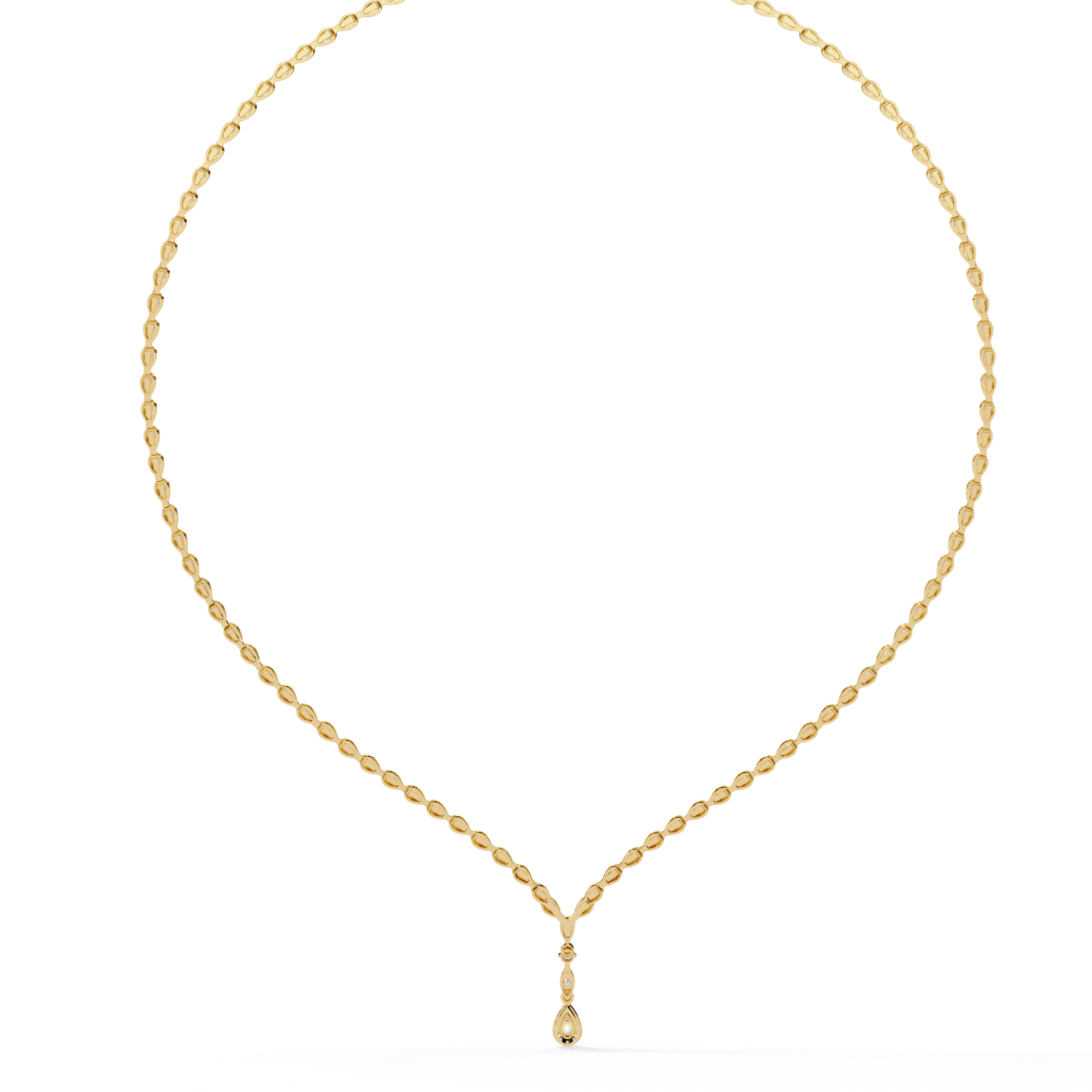 4.50 Carat Round Cut Lab Diamond Tennis Necklace