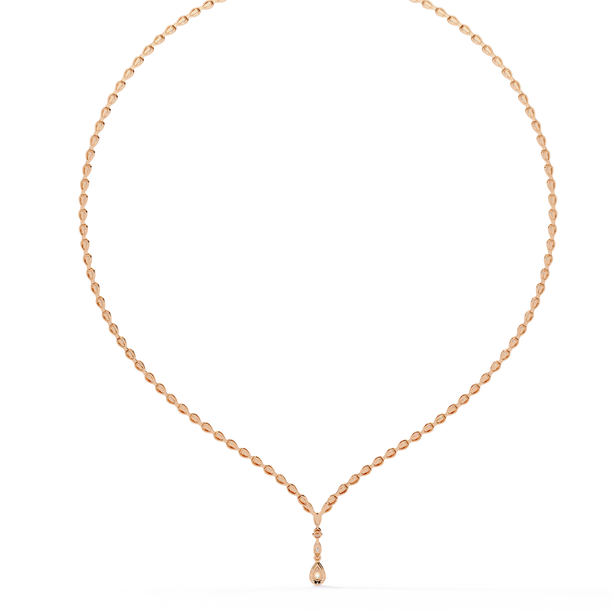 4.50 Carat Round Cut Lab Diamond Tennis Necklace