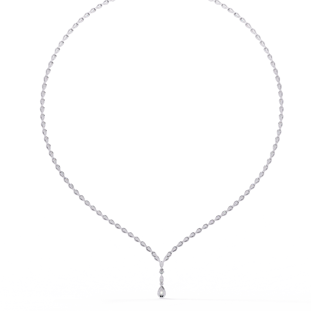 4.50 Carat Round Cut Lab Diamond Tennis Necklace