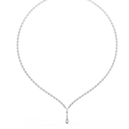 4.50 Carat Round Cut Lab Diamond Tennis Necklace