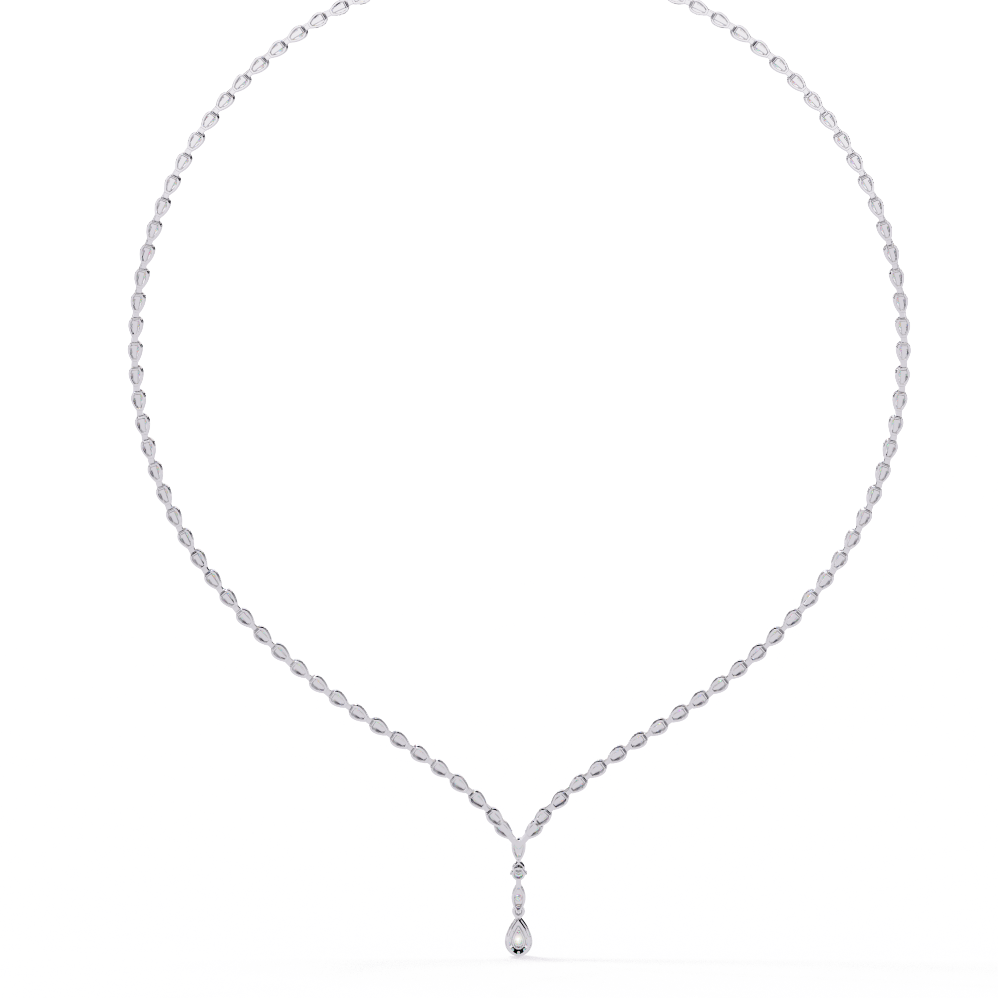 4.50 Carat Round Cut Lab Diamond Tennis Necklace