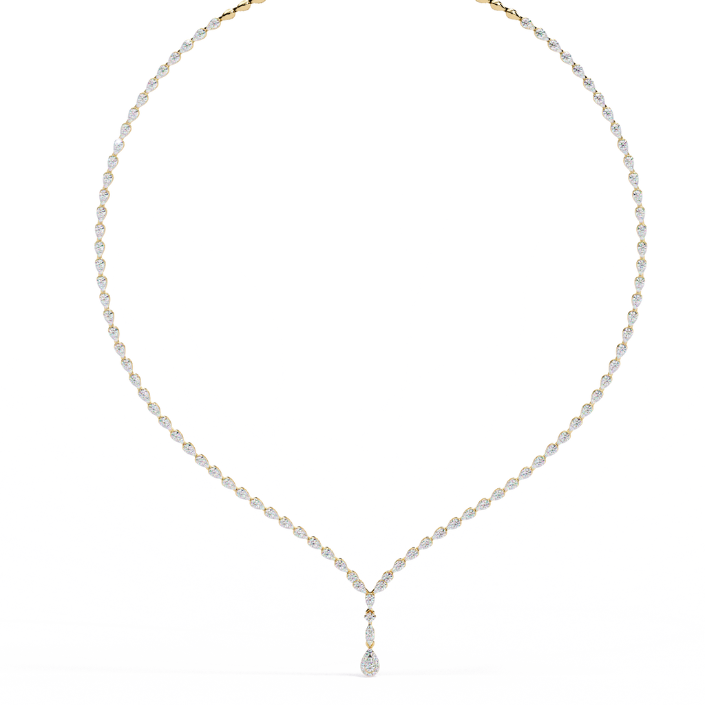 4.50 Carat Round Cut Lab Diamond Tennis Necklace