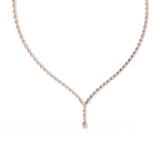 4.50 Carat Round Cut Lab Diamond Tennis Necklace