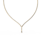 4.50 Carat Round Cut Lab Diamond Tennis Necklace