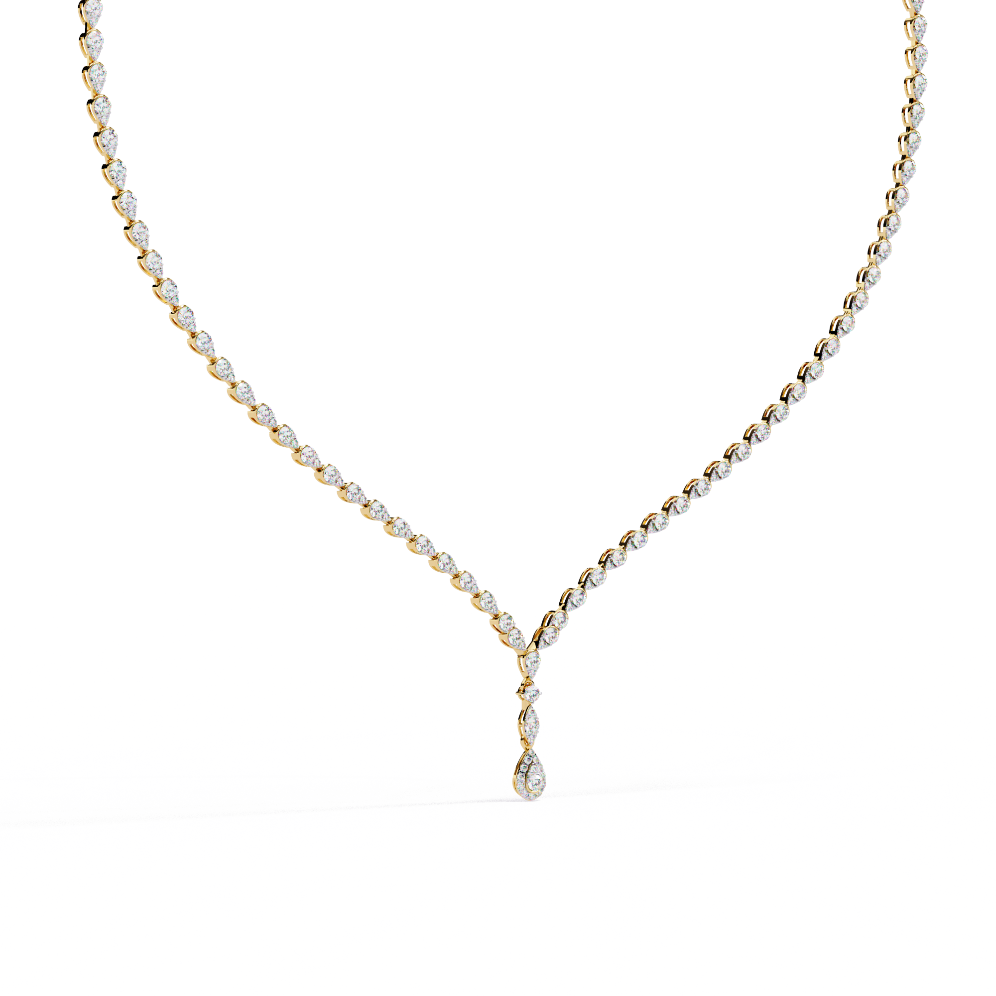 4.50 Carat Round Cut Lab Diamond Tennis Necklace