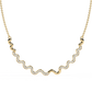 Round Shaped Lab Diamond Twisted Necklace