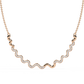 Round Shaped Lab Diamond Twisted Necklace