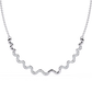 Round Shaped Lab Diamond Twisted Necklace